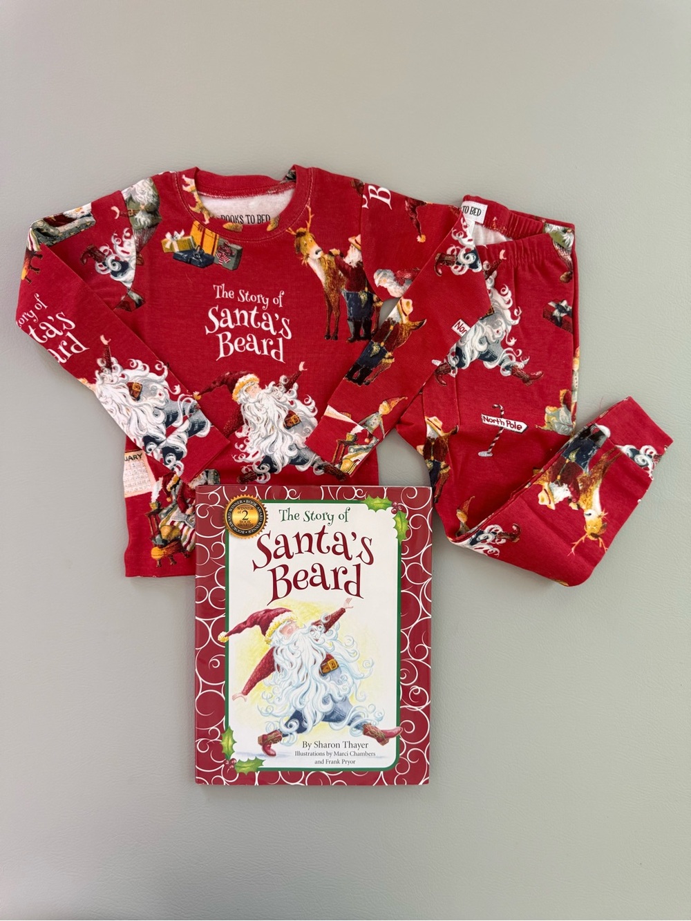 Books to Bed KIDS Santa Pajamas & The Story of Santa’s Beard Book 3, 4, 5 or 6